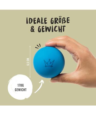 Rudelk nig Dog Ball - Indestructible Natural Rubber - 2-Pack Orange & Blue - 6.5cm - Perfect for Dogs - International Shipping - Buy Online on SooperMarket.com