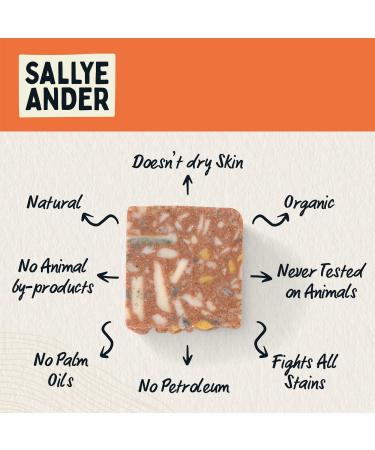 Sallye Ander Hogwash Soap - All-Natural Laundry Treatment Scrub Bar with Cornmeal - Handmade Hand Wash - Buy Online on SooperMarket.com