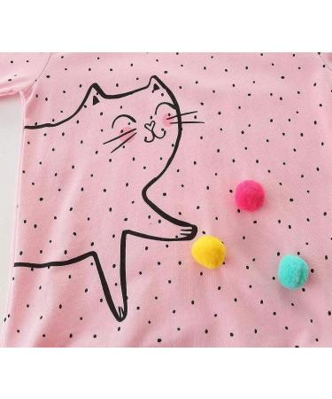 Girls Cotton Sweatshirt Long Sleeve Pullover Top for Kids, Ages 1-12 Years | Casual Jumper T-Shirt for Toddler Girls, Cat Design | Soft and Comfortable Girls' Clothing - Buy Online on SooperMarket.com