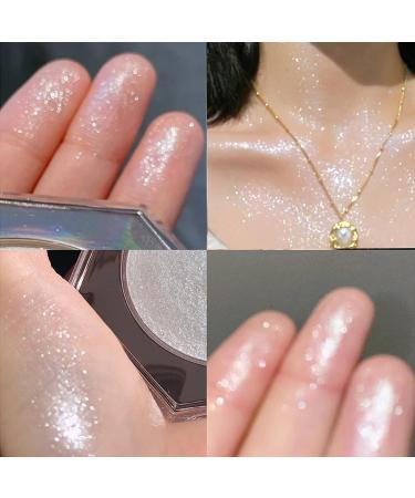 Diamond White Glitter Highlighter Powder for Face and Body - Long Lasting and Easy to Apply - Buy Online on SooperMarket.com