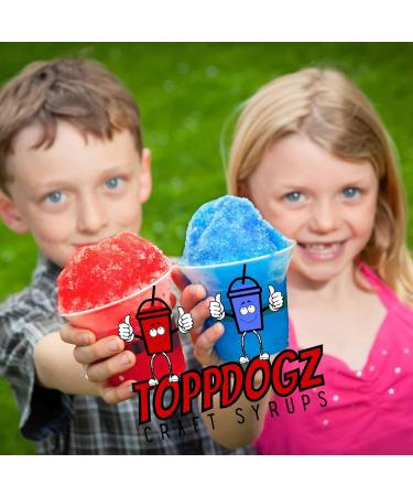 TOPPDOGZ Slush Snow Cone Syrup 1 Litre Cherry slushie slushy snowcone Cherry 1 l (Pack of 1) - Buy Online on SooperMarket.com