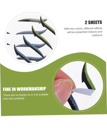Mikinona Green Stickers Glitter Eyeshadow 12 Pairs Glitter Eyeliner Eye Makeup Tools Eyeliner Decal Invisible Eye Line Strips Miss Double Eyelid Sticker Adhesive Tape Glitter Stickers - Buy Online on SooperMarket.com