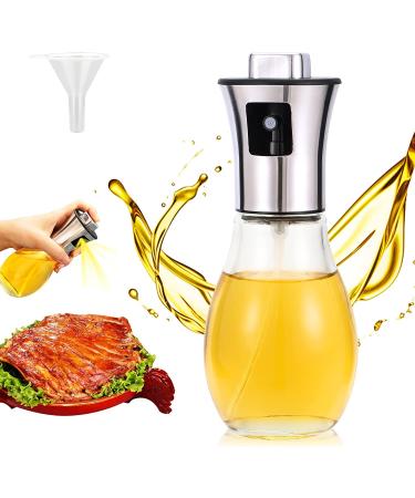 Miiepls Glass Oil Sprayer Bottle Vinegar and Oil Sprayer Vinegar Sprayer Set Oil Sprayer for Hot Air Fryer Oil Sprayer for Cooking Oil for BBQ Cooking Salads Baking Picnic and Grilling 100 ml