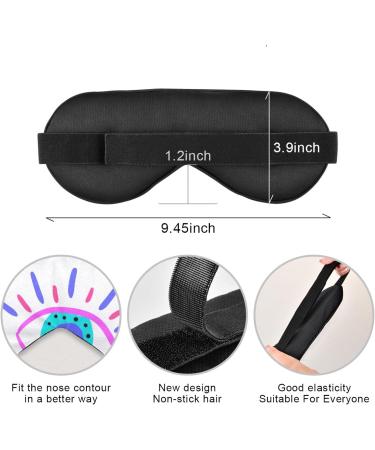 Haskirky Light Blocking Eye Mask - Breathable & Adjustable for Adults | Perfect for Travel, Yoga, Meditation, Office, & Deep Sleep | Comfortable & Colorful - Buy Online on SooperMarket.com