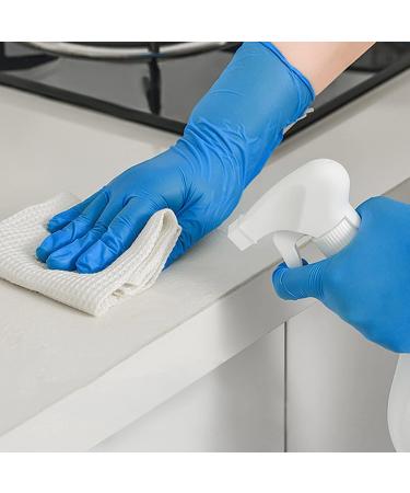 Nitrile Gloves 100Pcs 1000 Pcs Disposable Blue  Small/Medium/Large/XLarge  No Latex No Powder Large (Pack of 100) Blue-100 Pcs - Buy Online on SooperMarket.com