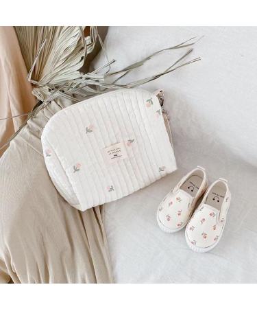 Universal Portable Baby Wrap Pockets & Diaper Bags for Newborns | Mini Diamond Organizer for Moms | Zippered Embroidered Printed Bear Design - Buy Online on SooperMarket.com