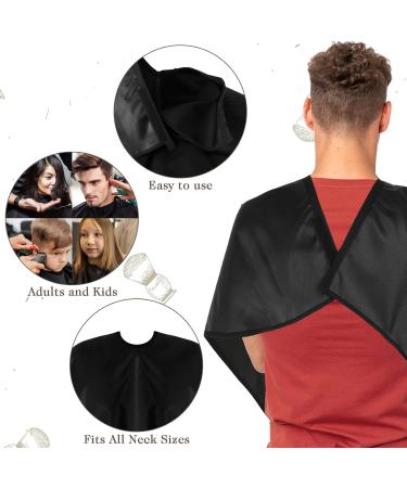 Professional Short Barber Cape - Waterproof Nylon Hair Cutting & Dye Apron for Unisex - Salon Styling & Shampoo Cape (Black - Buy Online on SooperMarket.com