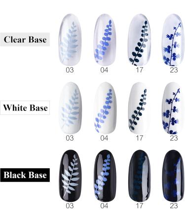 4 Colors Nail Polish Set Stamping Polish Detailed Painting Plastic Bottle Colourful Pigment Nail Art DIY Manicure Design Drawing Tool 10ml (4P-10) - Buy Online on SooperMarket.com