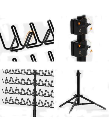 Folpus Hair Braiding Rack 110-150cm Foldable Keep Neat and Tidy Hair Display Stand Hair Holder - Buy Online on SooperMarket.com