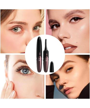 Dranng Heated Eyelash Curlers Electric Lash Curler with Comb | Double-Sided Anti-Scald Portable Lash Curler 4 Adjustable Temperature Levels Eye Makeup Tools for Natural 24hr Curl Black - Buy Online on SooperMarket.com