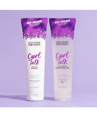 Not Your Mother's Curl Talk Frizz Control Gel & Defining Cream 2-Pack - Rice Curl Complex - For All Curly Hair Types - 9.7 Fl Oz - Buy Online on SooperMarket.com