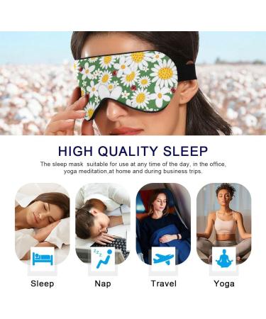 Haskirky Light Blocking Eye Mask - Breathable and Adjustable for Men and Women - Perfect for Travel, Yoga, Meditation, and Deep Sleep - Buy Online on SooperMarket.com