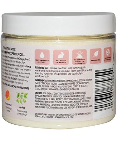 Aromatherapy Foam Bath - Refreshing Tangerine & Grapefruit - Aura Cacia 14 oz | Shop Internationally for Relaxation and Wellness - Buy Online on SooperMarket.com