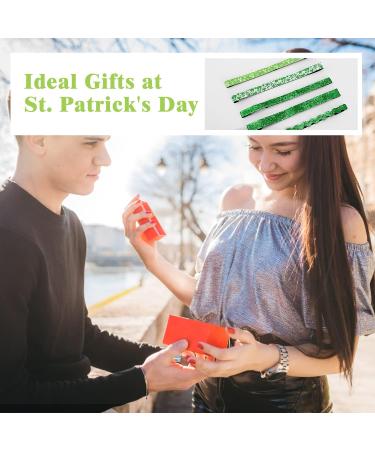 MoKo St. Patrick's Day Headband 5 Pack - Green Glitter Clover Accessories for Women, Girls, Teens - Buy Online on SooperMarket.com