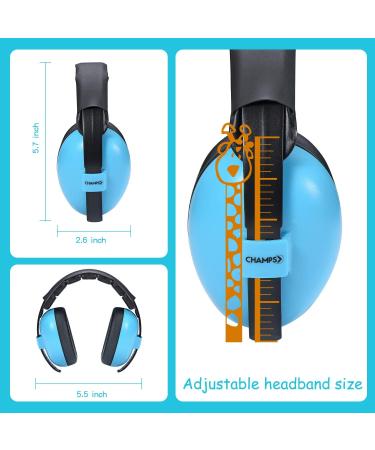 Champs Baby Ear Muffs - Noise Protection Headphones for Babies 0-3 Years - Blue - Buy Online on SooperMarket.com