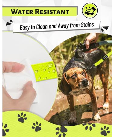 Looxmeer Neon Yellow Dog Leash - 3m to 30m Premium Tear-Resistant Training Tow Lines with Hand Loop & D Carabiner for International Shipping - Buy Online on SooperMarket.com