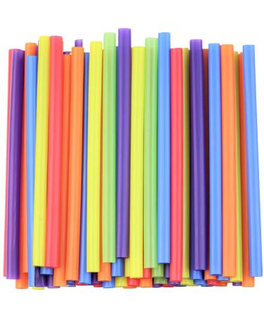 100 Count Jumbo Smoothie Straws - 8.5" High - Assorted Colors 10 mm