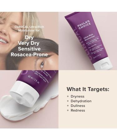 Buy Paula's Choice Clinical Ultra-Rich Face Moisturizer - Jojoba Coconut Oil & Shea Butter for Redness-Prone Dry Sensitive Skin | 2 oz - International Shipping Available - Buy Online on SooperMarket.com