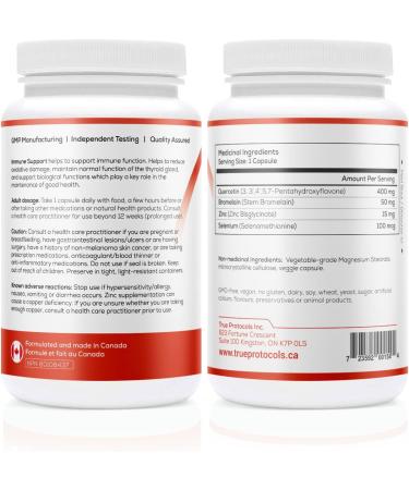 TRUE PROTOCOLS - Immune Protocol (2 items) - Immune Support (90 Caps) & Vitamin D-K2 Balance (120 Caps) - Bioavailable Capsules For Optimal Immune System Support Bone Cardiovascular & Overall Health - Immune System Booster - Non-GMO Supplements - Buy Online on SooperMarket.com