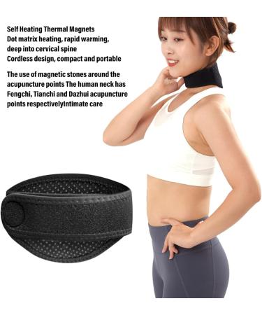 Kenanlan Self-Warming Neck Bandage | Soft Pain Relief & Magnetic Support for Men & Women - International Shipping Available - Buy Online on SooperMarket.com
