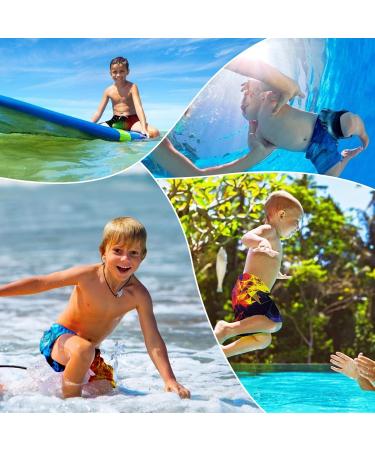 Buy Tuonroad Boys' 3D Print Swimming Shorts | Fast Drying & Funny Beach Trunks for Ages 5-14 | Blue Lightning Design - Buy Online on SooperMarket.com
