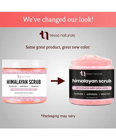 Himalayan Salt Scrub with Aloe Vera | Natural Exfoliator for Men & Women | Removes Blackheads, Acne & Dead Skin - Buy Online on SooperMarket.com