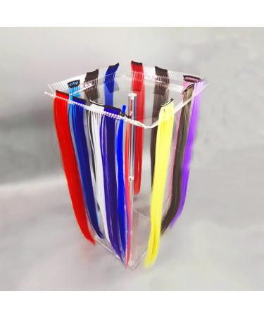 Yosoo Health Gear Hair Extension Display Stand Square Top Hair Extension Stand Sturdy Acrylic Braiding Hair Hanger Rack Transparent Clear Hair Extension Holder Organiser for Home Salon - Buy Online on SooperMarket.com