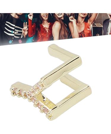 Hip Hop Tooth Brace Fake Teeth Decoration Durable Brass Electroplated Birthday Gift for Hip Hop Fans (Gold) Y Gold - Buy Online on SooperMarket.com