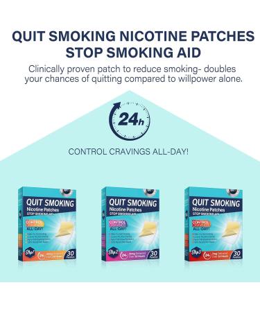 Quit Smoking Patches Step 3 - 7 mg Quit Patches 30 Count- Stop Aid to Help Quit That Work Transdermal System Patch - Delivered Over 24 Hours Behavioral Support Program Information Included (Step3-30PC) - Buy Online on SooperMarket.com