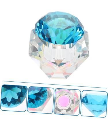 FRCOLOR 2 Pcs Nail Art Crystal Cup Clear Cups Glass Dappen Dish Bowl Glass Dappen Dish for Acrylic Nails Glass Containers with Lids Crystal Nail Cup Equipment White Crystal Symphony 5.5x5.5cmx2pcs Bluex2pcs - Buy Online on SooperMarket.com