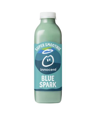 Innocent Super Smoothie Blue Spark Mandarin And Carrot 750ml 100 Percent Recyclable Bottle - Made From Nothing But Juicy Fruit Some Veg Spirulina And Vitamins We Never Ever Add Sugar Banana Coconut Water 750.00 ml (Pack of 1)