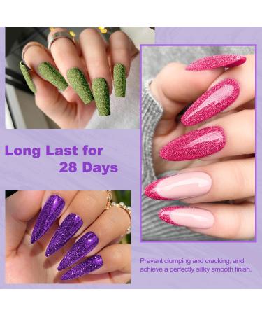 Lavender Violets 14g x 6 Colors Dip Powder White Nude Pink French Nail Art Manicure Large Capacity Dipping Powder Nail Powder Salon Choice J225 - Buy Online on SooperMarket.com
