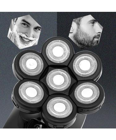 Head Shavers for Bald Men - 5 in 1 Waterproof Electric Razor | 7D Floating Cutter USB Rechargeable Trimmer - Buy Online on SooperMarket.com