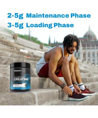 Vitasave Creatine Monohydrate Powder - Creatine Supplement For Performance & Muscle Gains - Pure & Ultra-Fine Powder for Enhanced Absorption - Fitness Essential for Athletes & Bodybuilders - Made in Canada (1000g) - Buy Online on SooperMarket.com