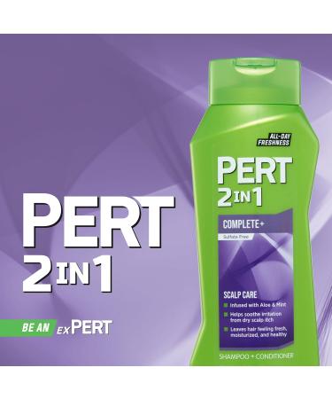 Pert 2 in 1 Complete Plus Scalp Care Shampoo & Conditioner - Itchy Scalp Treatment Sulfate-Free 13.5 oz - Healthy Hair Solution - Buy Online on SooperMarket.com