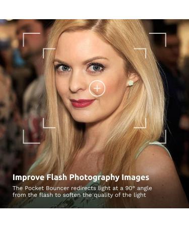 LumiQuest Flash Pocket Bouncer: Universal External Flash Diffuser with UltraStrap - Ideal for Photography Lighting, Studio Lights - Black - Buy Online on SooperMarket.com