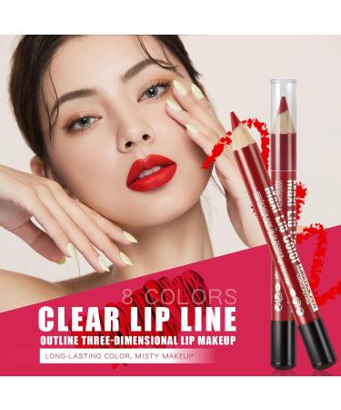 Beteligir 8 Colors Matte Lip Liner Set - Long Lasting Pencil | Smooth & Non-Drying | Cruelty-Free (01) - Buy Online on SooperMarket.com