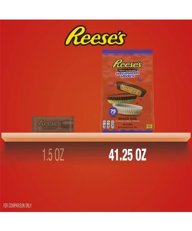 REESE'S Halloween Lovers Milk Chocolate & White Creme Assortment - 41.25 oz Bulk Variety Bag (75 Pieces) - Buy Online on SooperMarket.com