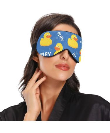 Haskirky Light Blocking Eye Mask Breathable and Adjustable Adult Men and Women Travel on Business Trips Yoga Meditation Light Smooth Comfortable Eye Mask Office Deep Sleep Goodies Cool Duck - Buy Online on SooperMarket.com