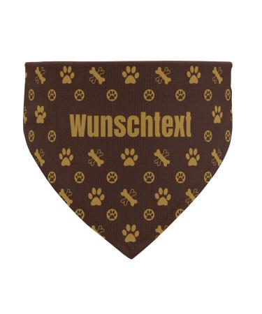 printplanet - Dog scarf with name or text - Scarf for dogs - Layout logo pattern - Size L Size L Logo pattern