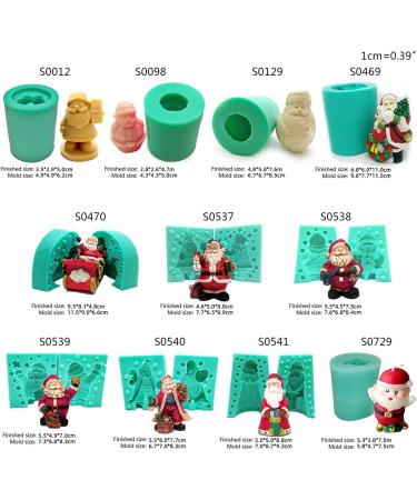 Christmas Silicone Candle Mold Santa Claus 3D Soap Mold Aroma Candle Plaster Mold Chocolate Mold Christmas Home Decor Santa Mold Silicone Chocolate Soap 3d S0098 - Buy Online on SooperMarket.com