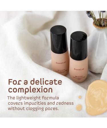 Jean & Len BB Cream Satin Butterfly Light - Vegan Blemish Balm for Redness & Imperfections Non-Comedogenic Paraben & Silicone Free 30ml - Buy Online on SooperMarket.com