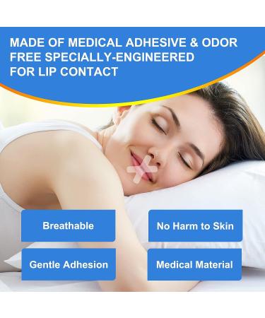 120 Pcs Advanced Gentle Mouth Tape for Nose Breathing | Stop Snoring and Mouth Breathing During Sleep - Buy Online on SooperMarket.com