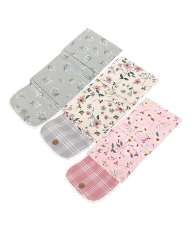 Period Bag 3pcs Napkin Storage Bag Rural Cotton Bouquet Girl Pouch
