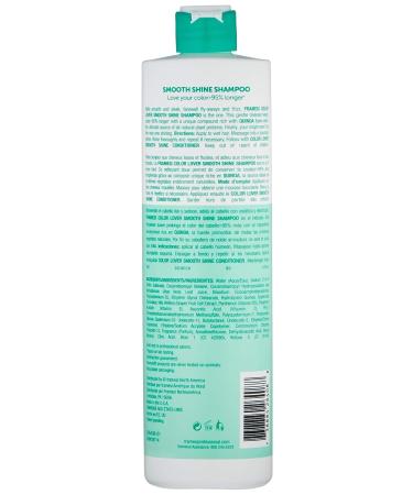 Framesi Color Lover Smooth Shine Sulfate-Free Shampoo with Quinoa and Aloe Vera - 16.9 Fl Oz | For Color Treated Hair - Buy Online on SooperMarket.com