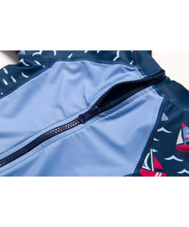BONVERANO Baby Boys Swimsuit | Toddler Bathing Suit 2-3 Years | UPF 50+ Sun Protection | Long Sleeve One Piece Swimwear - Buy Online on SooperMarket.com