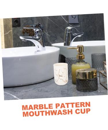 Warmhm 4 Cups Worktop Organizer - Versatile Bathroom Glass Holder & Ceramic Brush Stand - Portable Set of 4 (11x7.7x7.7cm) - Buy Online on SooperMarket.com