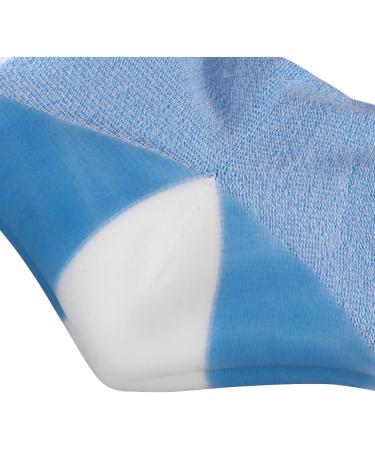 Buy Angrek Washable Gel Spa Heel Socks - 2 Piece Moisturizing Pedicure Care for Dry Cracked Feet - Open Toe Protection (Blue) - Buy Online on SooperMarket.com