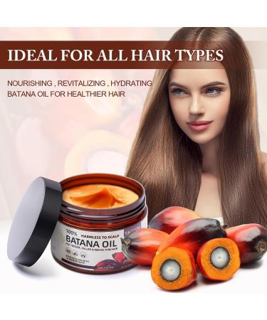 Hair Oil for Men & Women | Batana Oil for Hair Growth | Organic Nourishing & Moisturizing Formula for Thicker & Smoother Hair (4.05 Fl Oz - Buy Online on SooperMarket.com