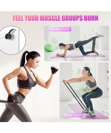 Hurdilen Exercise Loop Bands Resistance Bands Set with 3 Resistance Levels of Workout Bands and Carrying Case and Workout Manual Support for Gym Pilates Yoga Crossfit Muscle Building etc. (Black Grey Light Grey) - Buy Online on SooperMarket.com